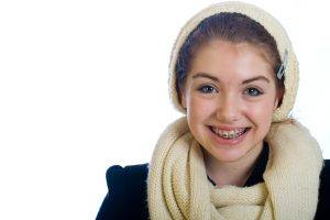 tween girl with braces