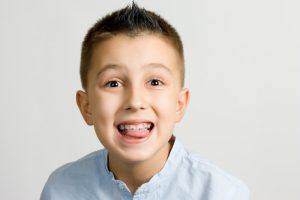 young boy with braces 